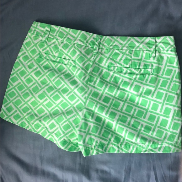Merona Green & White Geometric Chino Shorts - Picture 4 of 4
